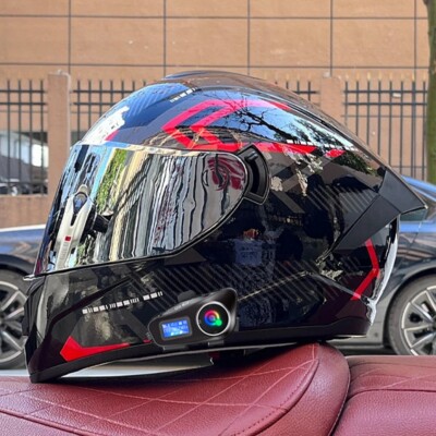 Men Women Motorcycle Helmet Intercom Bluetooth Headset Racing Motorbike Helmets