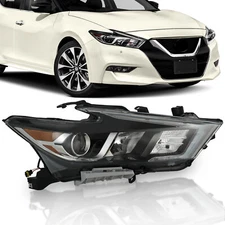 Fit 2016-2018 Nissan Maxima S SL SV Passenger Side Headlight Halogen w/ LED DRL
