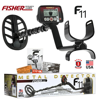 Fisher F11 Metal Detector with 11'' DD Waterproof Elliptical Search Coil