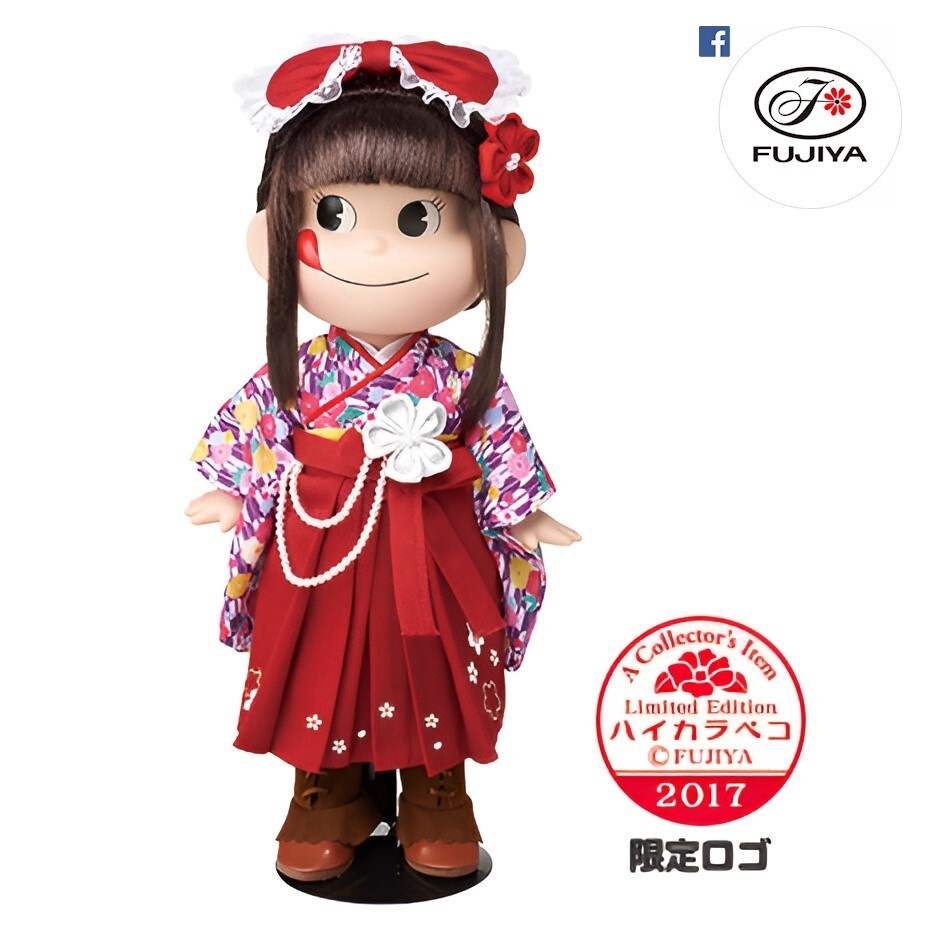 ANA & FUJIYA Peko Poko フィギュアセット FUJIYA PEKO CHAN POKO CHAN Figure kimono costume Rare happy
