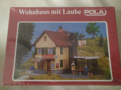 pola 521 wohnhaus mit laube H0 1/87 selten passt auch zu faller ams