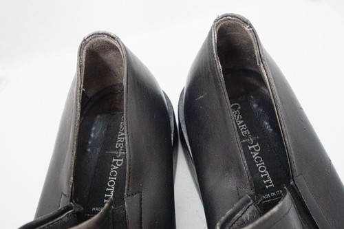 Mocassini Cesare Paciotti Avant Garde 00S punta quadrata in pelle vintage 9UK - Foto 7 di 8