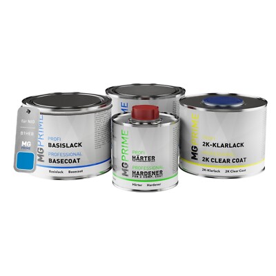 Autolack Dose Set für NIO B1HEB Electric Blue Metallic spritzfertig 1,75L