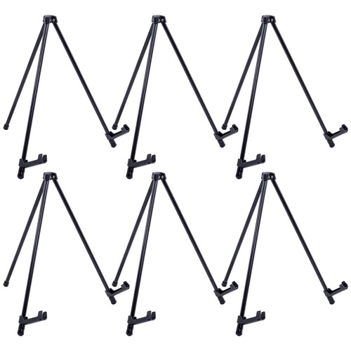 U.S. Art Supply 14" High Exhibitor Black Steel Tabletop Instant Display Easel (P - 第 1/5 張圖片