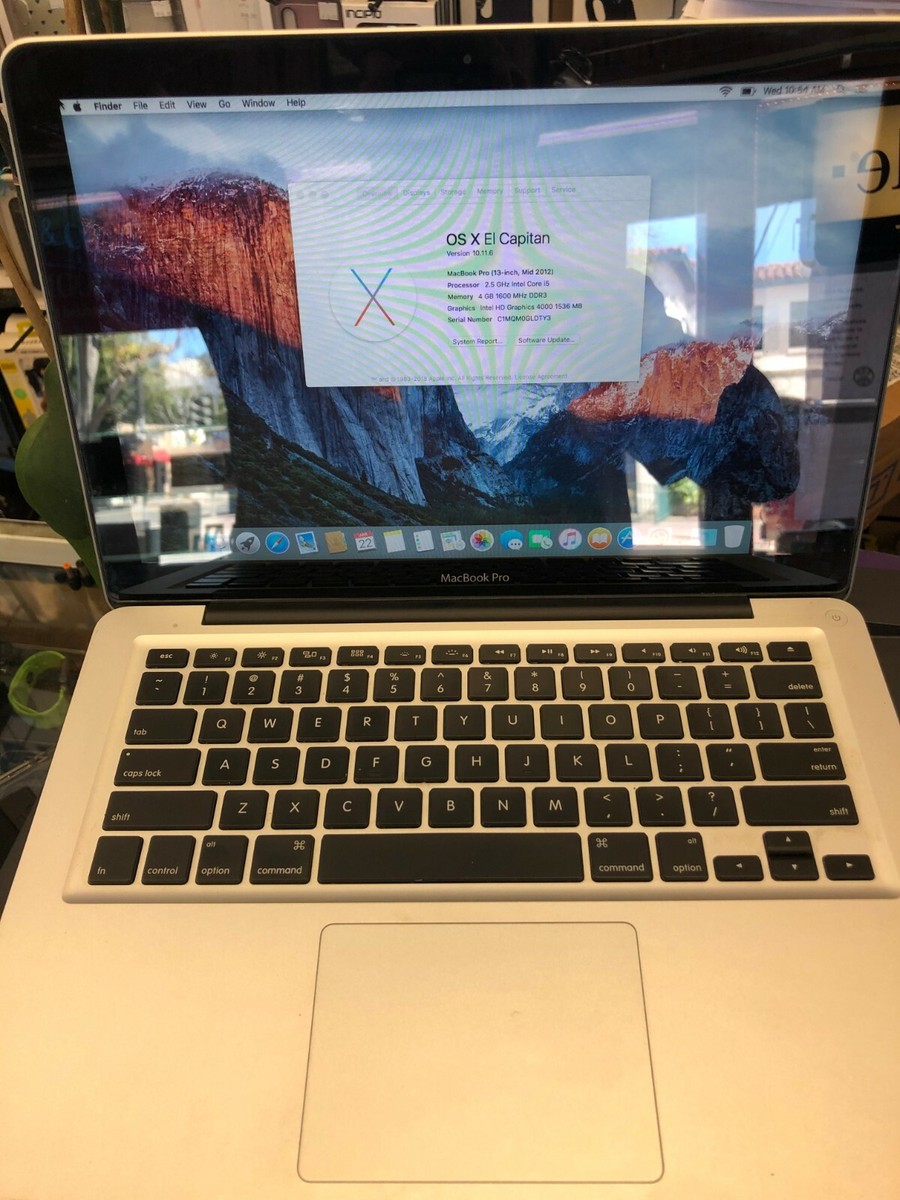 Macbook Pro 13-inch Mid 2012 A1278 Core i5 2.5GHz 4GB RAM