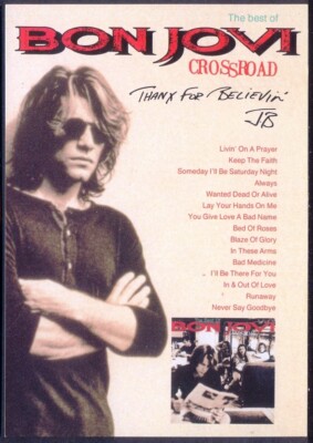 Moderne MUSIK-Postkarte: Bon Jovi (Boomerang Media). Kostenloser Versand UK