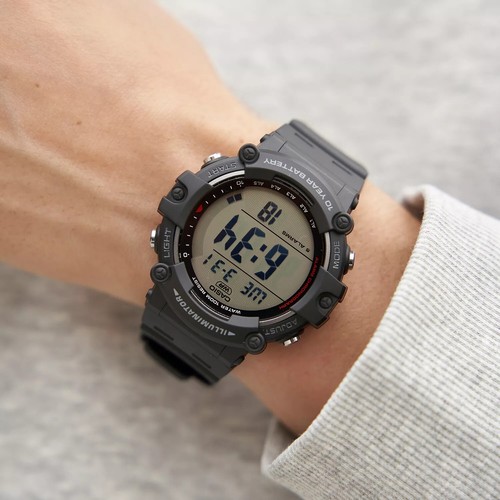 Casio AE1500WH-1AV WIDE FACE Digital Watch 100M WR 10 Year Battery 5 Alarms New - 第 6/7 張圖片