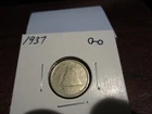 1937 - Canada Silver Dime - Circulated - Canadian 10 cent coin