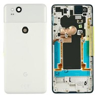 Google Pixel 2 Back Cover Housing Frame Glass Part Camera Lens White
