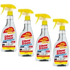 4x Elbow Grease Anti-Bacterial Spray Hygiene Clean Disinfect Germs Kitchen 500ml 4.93 per litre