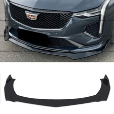 For Cadillac Ct4 Ct5 Ct6 Front Bumper Lip Spoiler Splitter Glossy Black