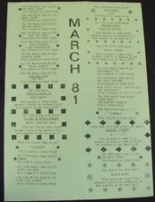 Iron Maiden Flyer Praying Mantis Alex Harvey  NWOBHM Marquee Circa March 1981