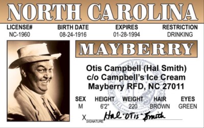 Otis Campbell on a 3.5  X 2.5  Refrigerator Magnet