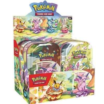 Pokemon Scarlet & Violet Prismatic Evolutions Mini Tin Display Sealed | Englisch