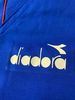 ITALY TEAM 1986/1988 VINTAGE FOOTBALL TRACK TOP JACKET DIADORA