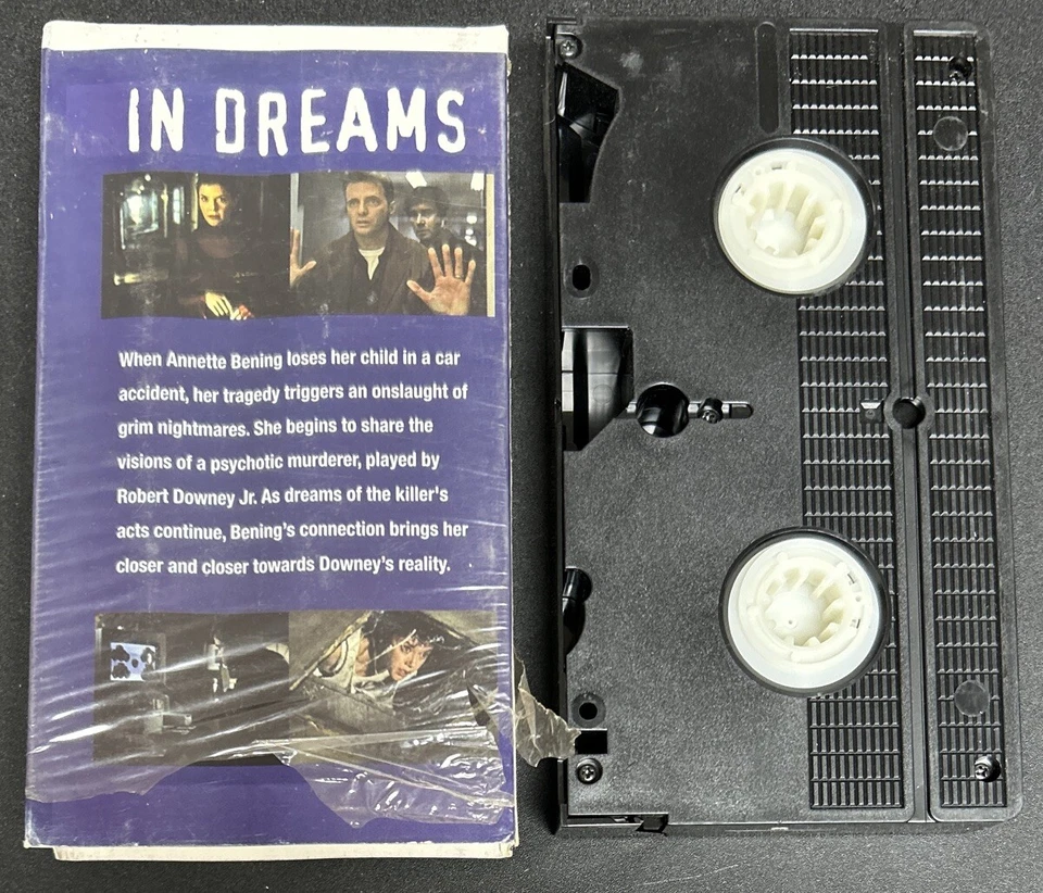 In Dreams VHS Tape Annette Bening, Robert Downey Jr. (New Line Used) - Image 2 of 4