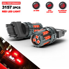 3157 3156 Red Led Brake Stop Signal Tail Light Bulbs For Toyota Tundra 2000-2021