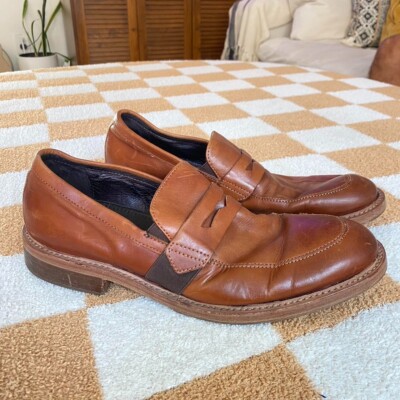 DONALD PLINER BROWN TAN LEATHER LOAFERS MENS SIZE 9 M | eBay display picture 2