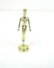 Barbie Gold Tone Award Style Statue bin q 