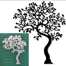 Big Tree Metal Die Cuts, Scrapbooking DIY Template, Carbon Steel, Decorative,...