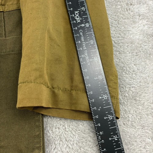 Blazer Hombre 1924 Sin Estructura Para Hombre M Verde Algodón Lino Bloque de Color Tareas Militares - Imagen 13 de 18
