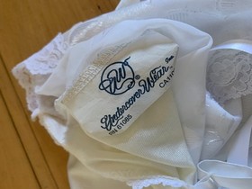 Vintage 80s UndercoverWear Sheer White Floral Slip Dress | Romantic Chemise