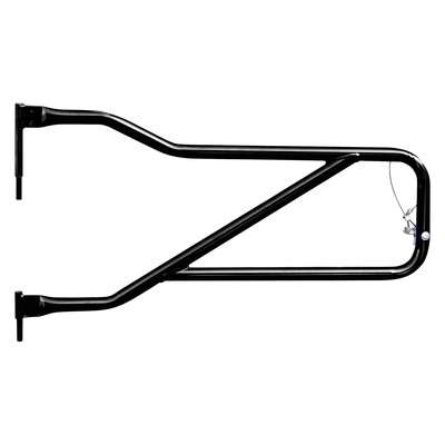 For Jeep Wrangler 2018-2024 Steinjager J0048305 Unpainted Front Tubular Doors