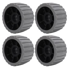 4PCS Trailer Wobble Rollers High Temp Resistant Poly Ribbed Wobble Roller For Bo
