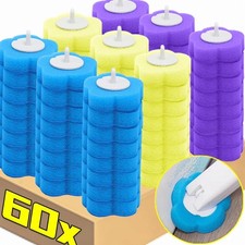 Disposable Toilet Brush Heads 6-60PCS Sponge Replacement Cleaning Refills