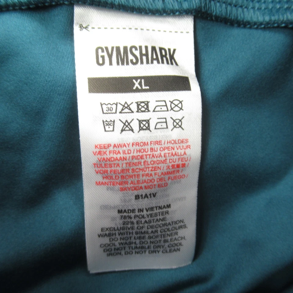 Gymshark Leggings Mujer XL Verde Pierna Recta Informal Elastizado Gimnasio Ligero Foto 3 de 4