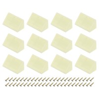 20 Stk 90 Grad Kunststoff Eckwinkel, 20X42X20Mm Regalwinkel Mit Schrauben, Beige
