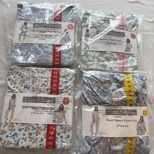 Flora Nikrooz 2-Piece Relaxed Fit Short Sleeve Pajama Sets 3 Colors