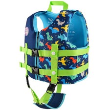 Swim Vest Kids 1-3 Years 17.5-39.5LBS Adjustable Purplish Blue Pottwal Jacket