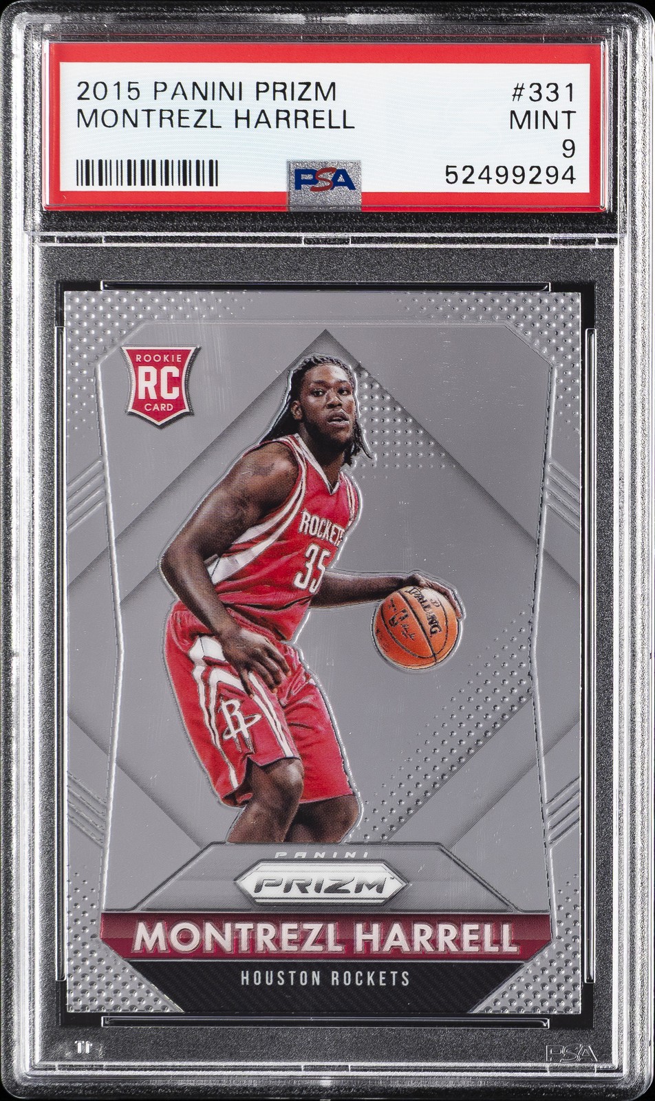 2015 PANINI PRIZM #331 MONTREZL HARRELL ROOKIE RC PSA 9