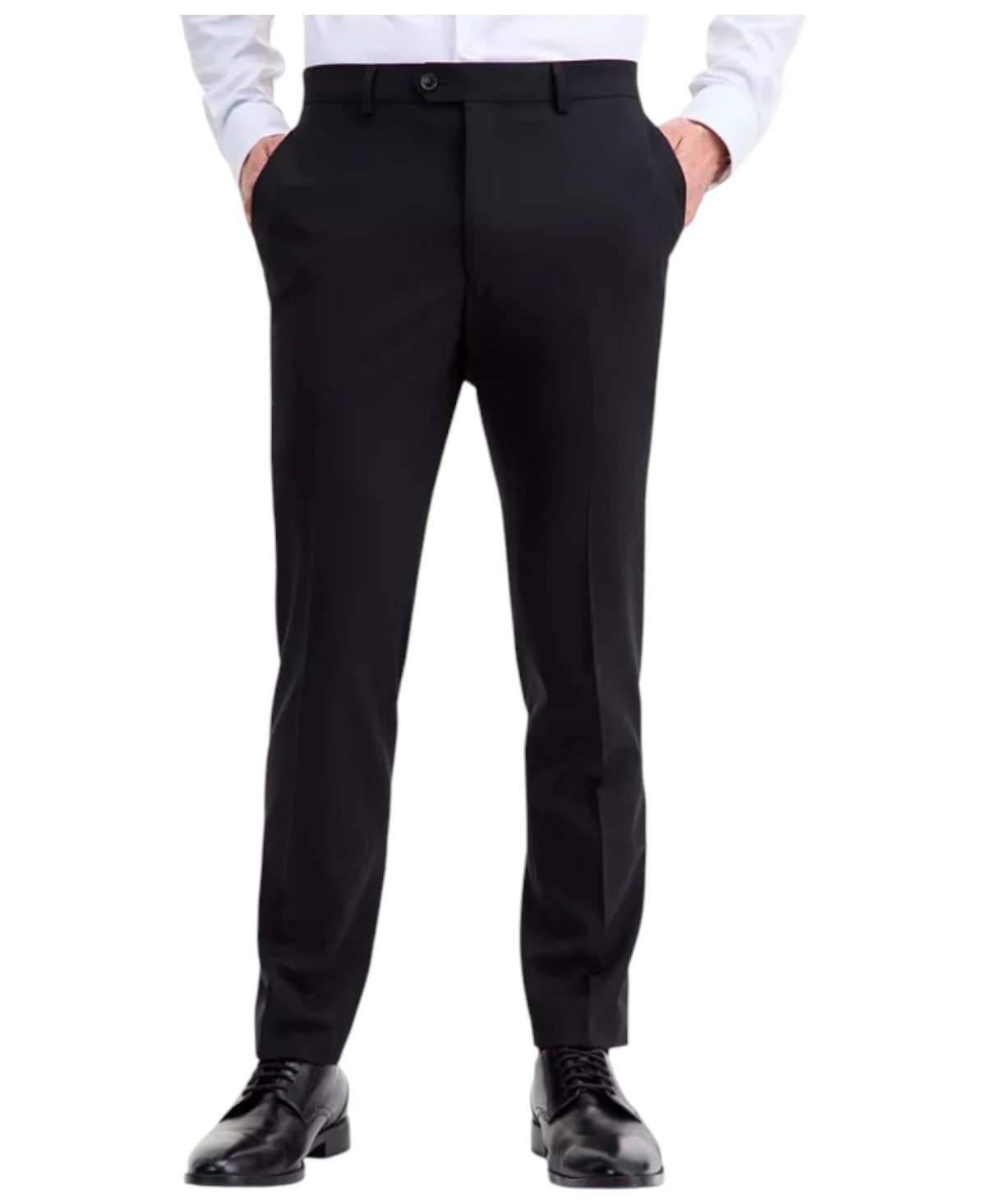Ted Baker Mens Modern fit Dress Pants 34 32 Black Solid Stretch 10090₽