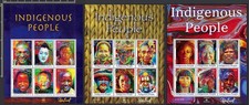 INDIGENOUS People - UN New York - Full Set (3 Minisheets of 6 Stamps Each) MNH