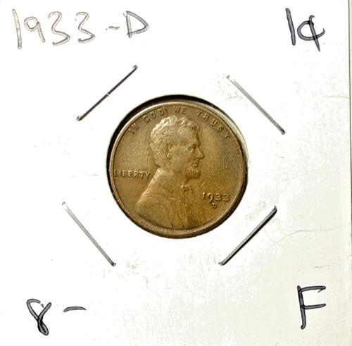 1933-D Wheat Penny High Grade Fine Details Better Date and Mint Mark. 15.74