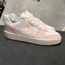 Nike Court Borough Low Recraft Shoes Youth 6Y White Pink Sneakers DV5456-105