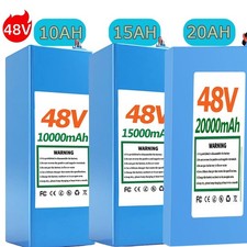 For 0-1000W Motor 48V Battery 10Ah/15Ah/20Ah 48 Volt Electric Lithium Battery
