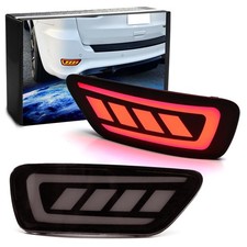 Blackout Smoke Full Led Rear Bumper Reflector Lights For Jeep Wk2 Grand Cherokee Blackout Smoke Full Led Rear Bumper Reflector Lights For Jeep Wk2 Grand Cherokee