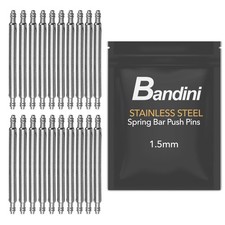 Stainless Steel Spring Bars for Watch Band, Pushpins 1.5mm thick , 6mm to 30mm