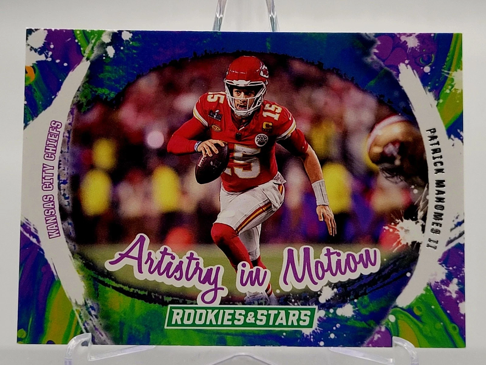 Patrick Mahomes trading card