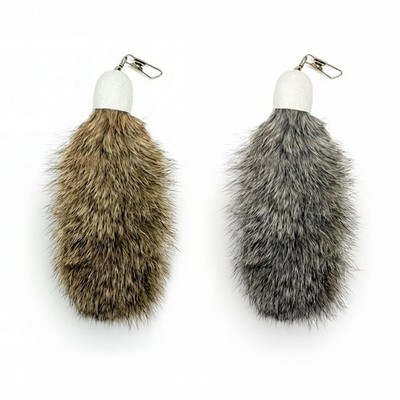Natural Rabbit Fur Cat Toy Refills â   Handmade Replacement Heads for Wand Toys