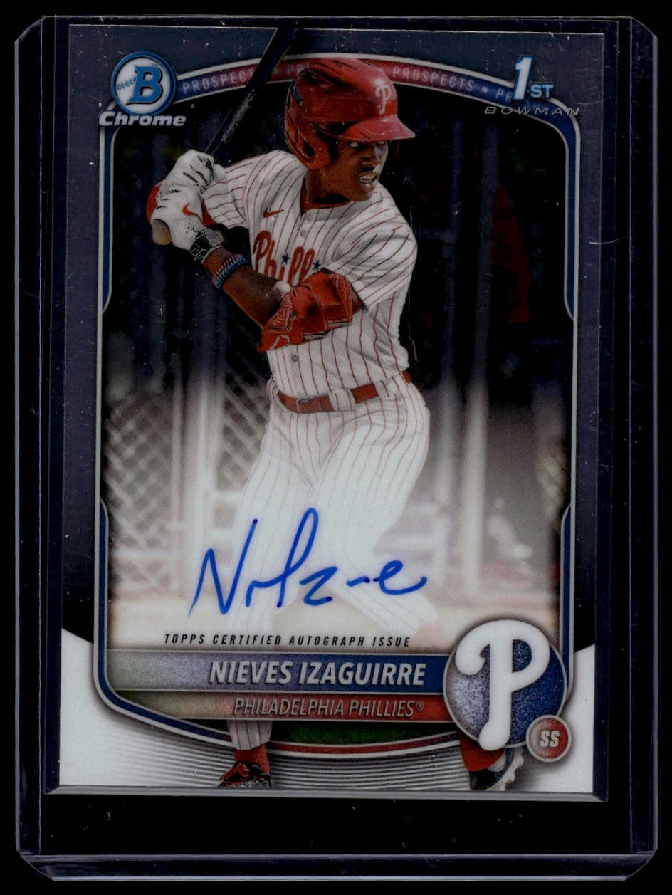 2025 Bowman Chrome #CPA-NI Nieves Izaguirre Prospect Autographs