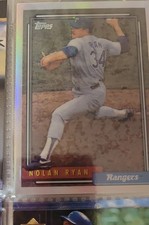 1999 Topps - Nolan Ryan Reprints Nolan Ryan #25 Refractor Finest 1992 Topps