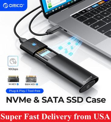 ORICO M.2 NVME SSD Enclosure USB C Adapter 10Gbps SSD Case Thunderbolt 3