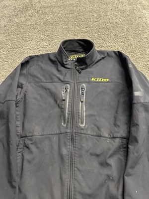 Klim Inversion Jacket Mens X-Large Black Softshell Windstopper Motorcycle XL VTG