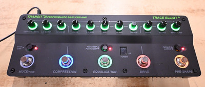 Trace Elliot  Transit B Bass Pre-amp & Effects Pedal w/Travel Bag