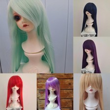 1/8 1/6 1/4 1/3 Long Straight Hair High Temperature Fiber Wig For BJD Doll