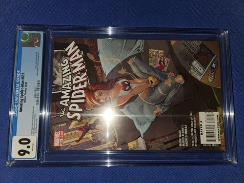 Amazing Spider-Man #601 CGC 9.0 White Pages Waid Bendis Marvel 2009
